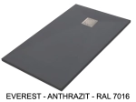 Duschwanne, hohe Qualität, Breite 65 bis 210 cm und 65 bis 120 cm, Acrystone Vollkunstharz, zehn Farben zur Auswahl, 5 Jahre Garantie, Schnelle und kostenlose Lieferung